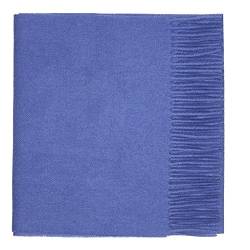 Lona Scott 100% Lammwolle Einfacher Schal, Blau von Lona Scott