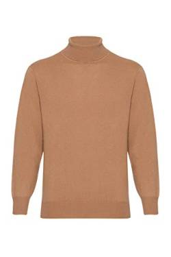 Lona Scott Herren Kaschmir Pullover mit Rollkragen, Beige, L von Lona Scott