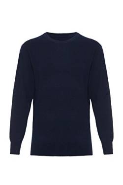 Lona Scott Herrenpullover aus Kaschmir, Rundhalsausschnitt, Marine S von Lona Scott