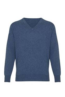 Lona Scott Kaschmir Pullover Herren, V Ausschnitt Denim 38/S von Lona Scott