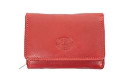 Damen Leder Klein Portmonee/ Portemonnaie Clutch Tasche Von London Leather Goods (Dunkelrot) von London Leathergoods