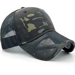 Loneshark Herren Camo Mesh Baseball Hut Amerikanische Flagge USA Adler Taktische Operator Patriotische Kappen US Army Militär OCP Ball Hüte, Multikamera, Einheitsgröße von Loneshark