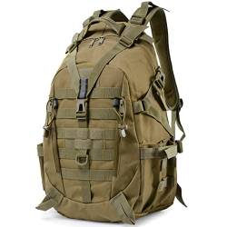 Long Keeper 35l Taktischer Militär Rucksack Trekkingrucksack Wanderrucksack Herren Damen Molle Survival Rucksack Wasserdicht für Outdoor Reisen Camping von Long Keeper