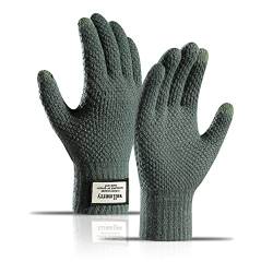 Long Keeper Handschuhe Winter Herren Damen - Touchscreen Warme Gestrickte Handschuhe Thermo Winterhandschuhe Frauen Fäustlinge Outdoor, One Size von Long Keeper