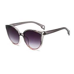 Long Keeper Katzenauge Sonnenbrille Mode Retro Runde Damen Cat Eye Sunglasses Frauen UV400-Schutz von Long Keeper