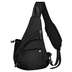 Long Keeper Leichte Brusttasche Groß Schultertasche Damen Herren, Sling Bag Wasserdicht Schulterrucksack Crossbody Umhängetasche Rucksack für Reise Outdoor von Long Keeper