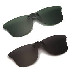 Long Keeper Polarisierte Sonnenbrille Clip für Brillenträger, Polarisiert Sonnenbrille Zum Aufstecken für Damen Herren, Sonnenbrillen Aufsatz Brille von Long Keeper