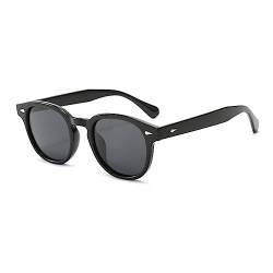 Long Keeper Retro Sonnenbrille Polarisiert Rund - Vintage Runde Sonnenbrille für Herren Damen Stil Retro Ovale Brille Johnny Depp Brille mit UV400 Schutz von Long Keeper