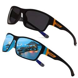 Long Keeper Sonnenbrille Herren Polarisierte Sportbrille Fahrradbrille Damen mit UV 400 Schutz, zum Fahren Radfahren Golf Fischen Laufen von Long Keeper