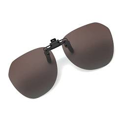 Long Keeper Sonnenbrillen Aufsatz Brille - Polarisierte Sonnenbrille Clip für Brillenträger Damen Herren, Clip On Sonnenbrille Randlos Polarisiert UV400 von Long Keeper