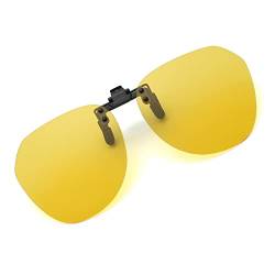 Long Keeper Sonnenbrillen Aufsatz Brille - Polarisierte Sonnenbrille Clip für Brillenträger Damen Herren, Clip On Sonnenbrille Randlos Polarisiert UV400 von Long Keeper