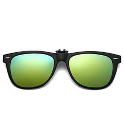 Long Keeper Sonnenbrillen Aufsatz Brille - Polarisierte Sonnenbrillen Clip Sonnenbrille Aufsatz für Brillenträger Herren Damen mit UV Schutz von Long Keeper