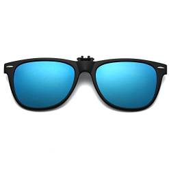 Long Keeper Sonnenbrillen Aufsatz Brille - Polarisierte Sonnenbrillen Clip Sonnenbrille Aufsatz für Brillenträger Herren Damen mit UV Schutz von Long Keeper