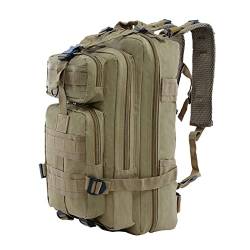 Long Keeper Taktischer Militär Rucksack 30L Molle Survival Rucksack Wasserdicht Wanderrucksack Trekkingrucksack Herren Damen Backpack für Outdoor Reisen Camping Trekking von Long Keeper