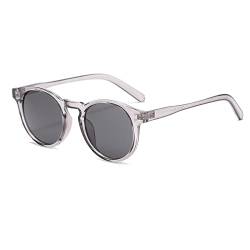 Long Keeper Vintage Sonnenbrille Rund Klein Rahmen Runde Brille UV400 Retro Runde Sonnenbrille für Damen Herren von Long Keeper