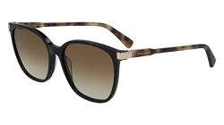 LONGCHAMP Damen LO612S Sonnenbrille, BLACK/HAVANA, 54 von Longchamp