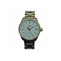 Longines Damen-Armbanduhr Armband Edelstahl Goldgelb Automatik Zifferblatt Weiß Analog L21285127 von Longines