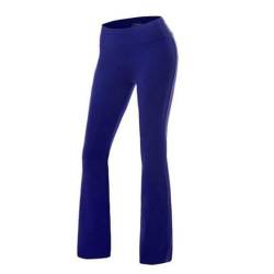 Schlaghose Damen Yoga Hose Flared Leggings Stretch Freizeit Yogahose Jogginghose Bootcut Arbeitshose Ausgestellte Wide Leg Freizeit Jazzpants Flared Leggings Weites Bein Straighthose (Blue, M) von Longra