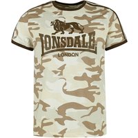Lonsdale London - Camouflage/Flecktarn T-Shirt - CREGNEASH - S bis XXL - für Männer - Größe L - sandcamo von Lonsdale London