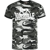 Lonsdale London - Camouflage/Flecktarn T-Shirt - CREGNEASH - S bis XXL - für Männer - Größe M - graucamo von Lonsdale London
