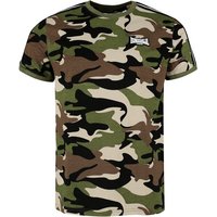 Lonsdale London - Camouflage/Flecktarn T-Shirt - GUNNISTA - S bis XXL - für Männer - Größe L - woodland von Lonsdale London