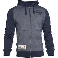 Lonsdale London Kapuzenjacke - Slough - M bis 5XL - für Männer - Größe 3XL - blau meliert von Lonsdale London