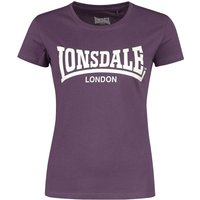 Lonsdale London T-Shirt - CARTMEL - XS bis XL - für Damen - Größe M - aubergine von Lonsdale London