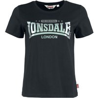 Lonsdale London T-Shirt - HARRAY - XS bis XXL - für Damen - Größe XS - schwarz von Lonsdale London