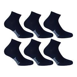 Lonsdale 6 Paar Quarter-Socken, Höhe über dem Knöchel, ausgezeichnete Qualität aus mercerisierter Baumwolle (Blau, 39-42) von Lonsdale