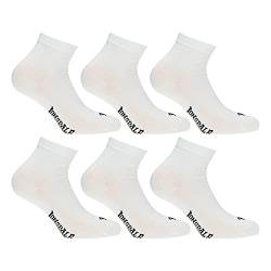 Lonsdale 6 Paar Quarter-Socken, Höhe über dem Knöchel, ausgezeichnete Qualität aus mercerisierter Baumwolle (Weiß, 35-38) von Lonsdale