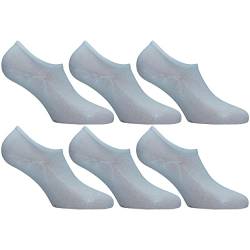 Lonsdale 6 Paar Unsichtbare Socken - Leichter Stoff Gekämmte Baumwolle - Unisex (Weiß, 43-46) von Lonsdale