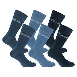 Lonsdale 6 Paar kurze Socken, mittlere Wadenhöhe, ausgezeichnete Baumwollqualität (Blau, Jeans, Denim, 43-46) von Lonsdale