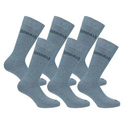 Lonsdale 6 Paar kurze Socken, mittlere Wadenhöhe, ausgezeichnete Baumwollqualität (Melange Grau, 43-46) von Lonsdale