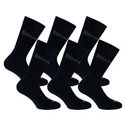 Lonsdale 6 Paar kurze Socken, mittlere Wadenhöhe, ausgezeichnete Baumwollqualität (Schwarz, 35-38) von Lonsdale
