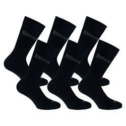 Lonsdale 6 Paar kurze Socken, mittlere Wadenhöhe, ausgezeichnete Baumwollqualität (Schwarz, 43-46) von Lonsdale