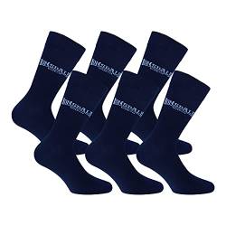 Lonsdale 6 Paar kurze Socken, mittlere Wadenhöhe, ausgezeichnete Qualität aus mercerisierter Baumwolle (Blau, 39-42) von Lonsdale