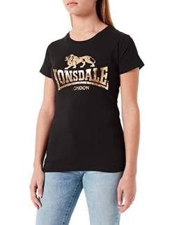 Lonsdale Damen Bantry T Shirt, Schwarz, M EU von Lonsdale