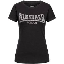 Lonsdale Damen Bekan T Shirt, Black/White, XS EU von Lonsdale