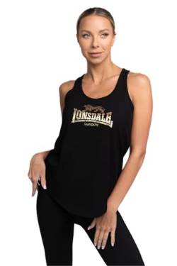Lonsdale Damen LISMOYNY Singlet, Black/Gold, XS von Lonsdale