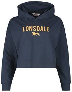 Lonsdale Damen Queenscliff Sweatshirt, Navy/Orange, L EU von Lonsdale