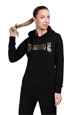 Lonsdale Frauen Kapuzensweatshirt BEAULY Black/Gold XS 117397 von Lonsdale