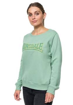Lonsdale Frauen Rundhals Sweatshirt BALLYHIP Green/Mustard XL, 117502 von Lonsdale