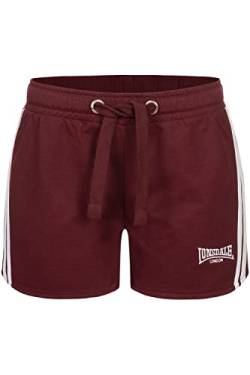 Lonsdale Frauen Shorts CARLOWAY Oxblood/White M 117406 von Lonsdale