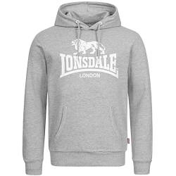 Lonsdale Fremington Hoodie Herren Kapuzenpullover grau (Grey, 3XL, 3X_l) von Lonsdale