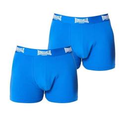 Lonsdale Herren 2 Stück Trunks Unterhose Blau Large von Lonsdale