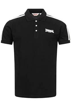 Lonsdale Herren BROCHEL Poloshirt, Black/White, XL von Lonsdale