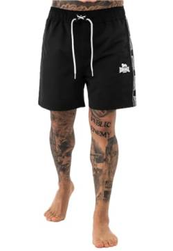 Lonsdale Herren Beachshorts Normale Passform KIRBUSTER, Black/White, L, 117568 von Lonsdale