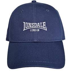 Lonsdale Herren Bestickt Cap Kappe Sportkappe Marineblau Einheitsgröße von Lonsdale