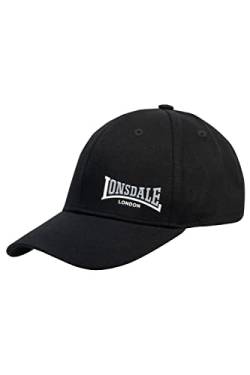 Lonsdale Herren ENVILLE Kappe, Schwarz/Blanco/Ash, von Lonsdale