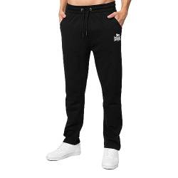 Lonsdale Herren Jogginghose Normale Passform CASSIDYS Black/White 3XL, 117516 von Lonsdale